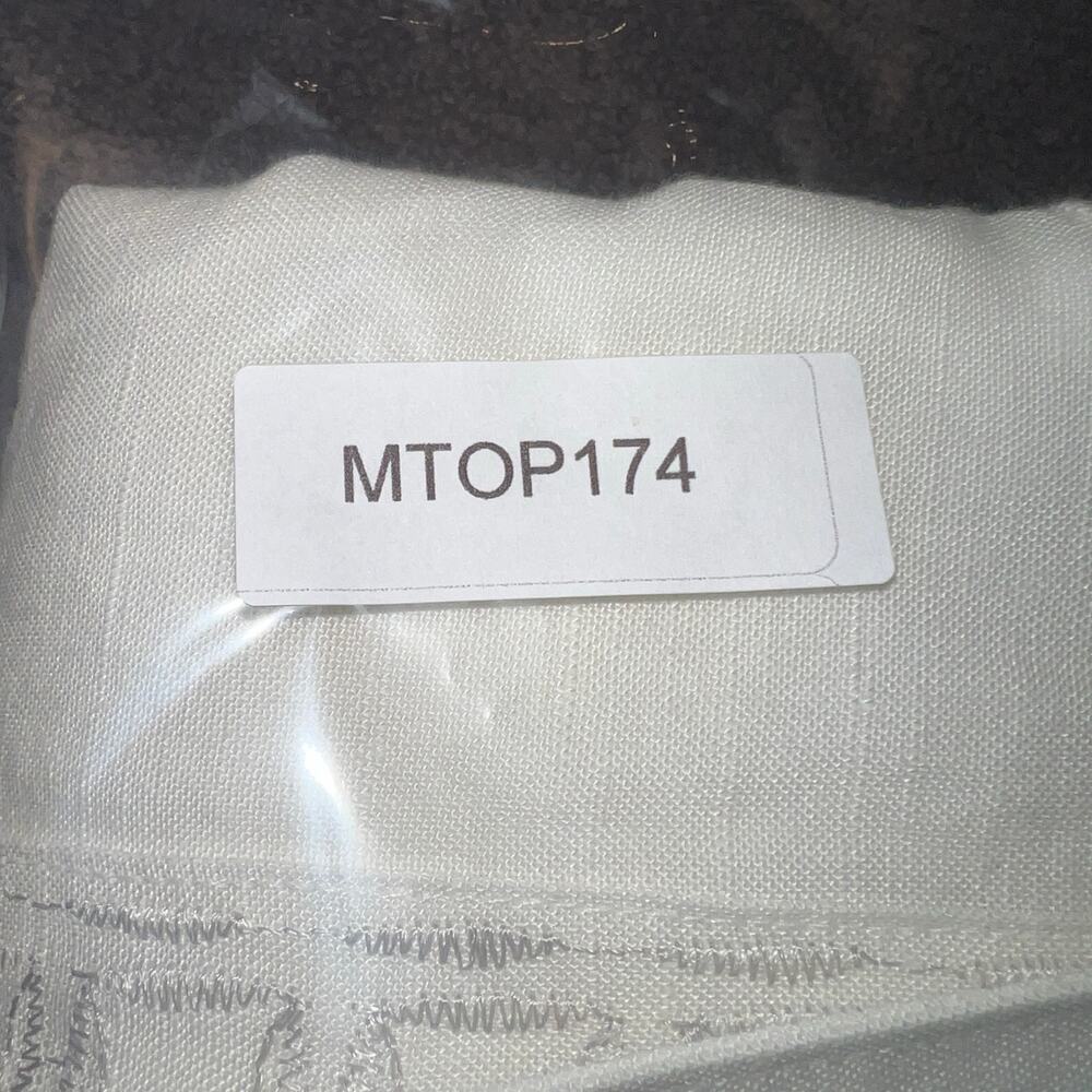 Cubavera Linen Blend Embroidered Short Sleeve Guayabera Shirt White Size L - Picture 9 of 9